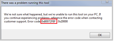 Quick Solutions to fix Error Code 0x80072F8F in Windows 10/11