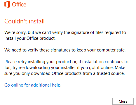 Cant verify Signature